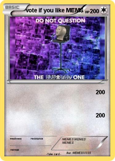 Pokemon vote if you like MEMS