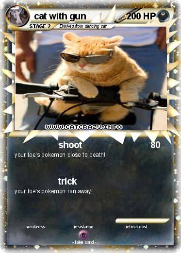 Pokemon cat with gun