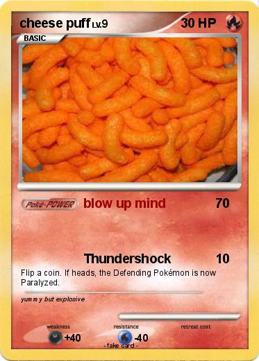 Pokemon cheese puff