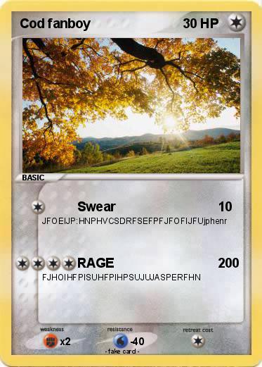 Pokemon Cod fanboy
