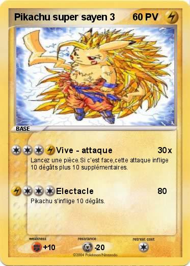 Pokemon Pikachu super sayen 3