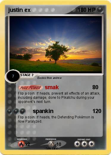 Pokemon justin ex