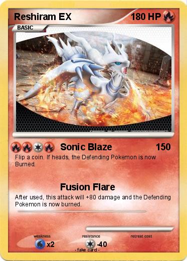 Pokemon Reshiram EX