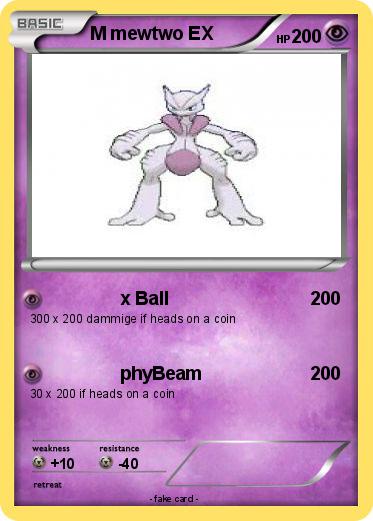 Pokemon M mewtwo EX