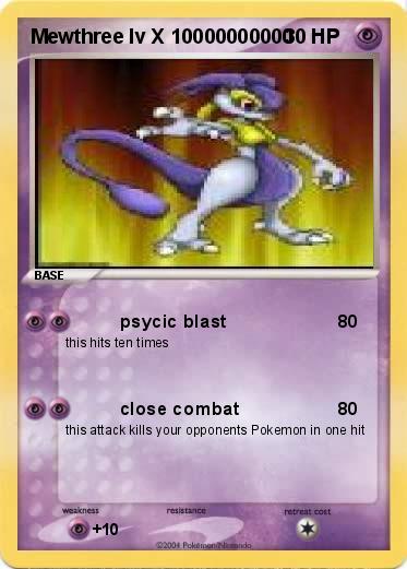 Pokemon Mewthree lv X 10000000000