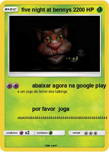 Pokemon five night at bennys 2