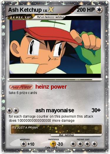 Pokemon Ash Ketchup