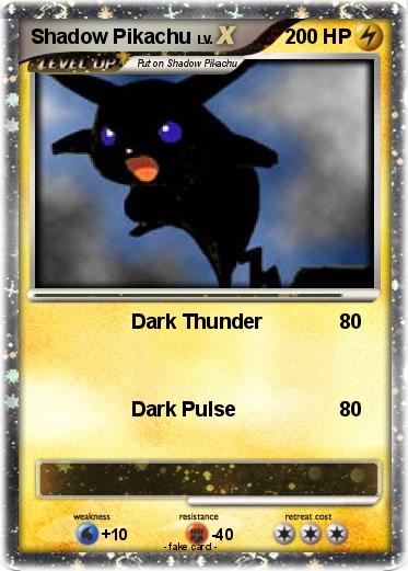 Pokemon Shadow Pikachu