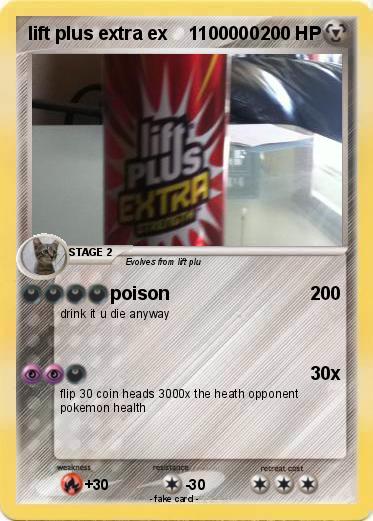 Pokemon lift plus extra ex    1100000