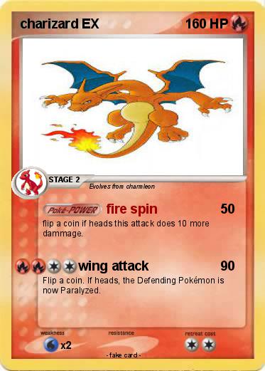 Pokemon charizard EX
