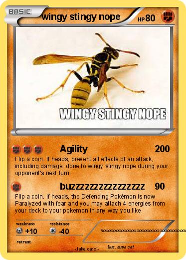 Pokemon wingy stingy nope