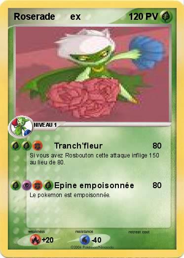 Pokemon Roserade      ex