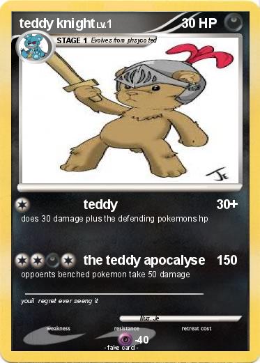 Pokemon teddy knight