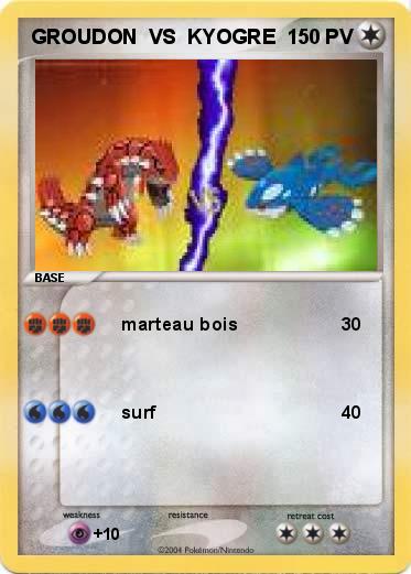 Pokemon GROUDON  VS  KYOGRE