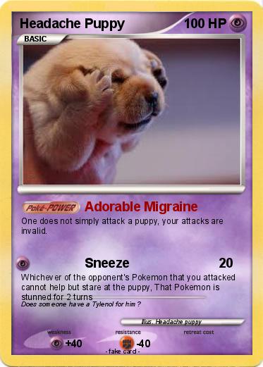 Pokemon Headache Puppy