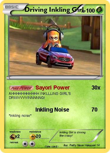 Pokemon Driving Inkling Girl