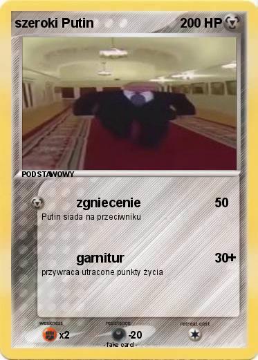 Pokemon szeroki Putin