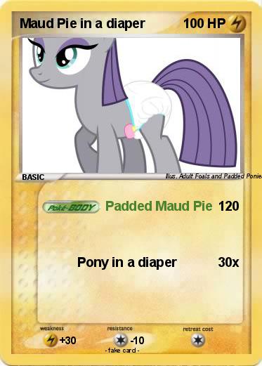 Pokemon Maud Pie in a diaper