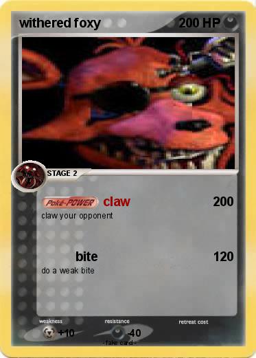 Pokemon withered foxy