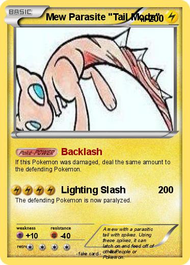 Pokemon Mew Parasite "Tail Mode"