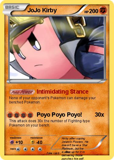 Pokemon JoJo Kirby