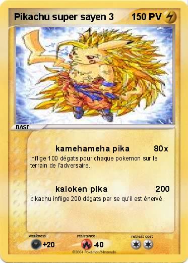 Pokemon Pikachu super sayen 3