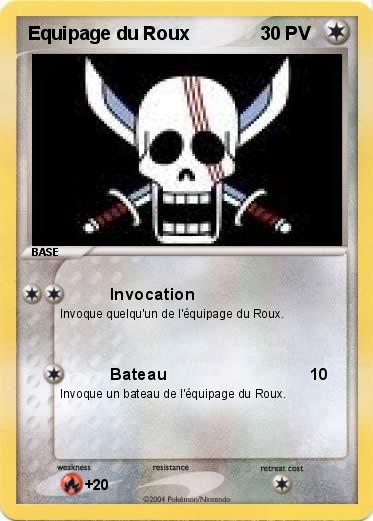 Pokemon Equipage du Roux