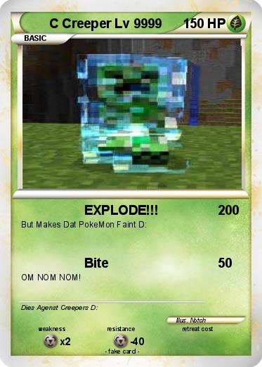 Pokemon C Creeper Lv 9999