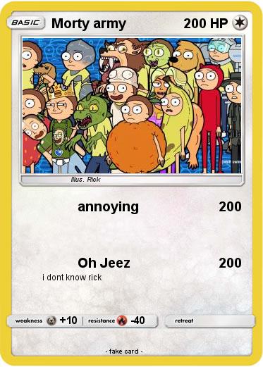 Pokemon Morty army