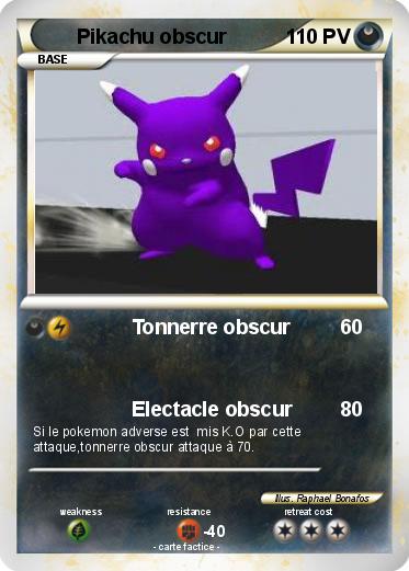 Pokemon Pikachu obscur