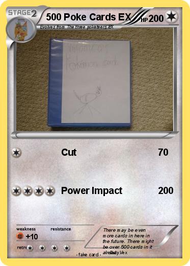 Pokemon 500 Poke Cards EX