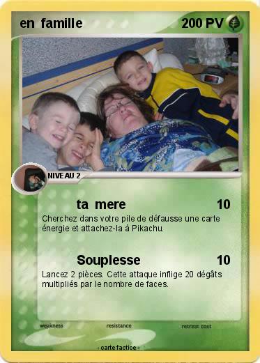 Pokemon en  famille