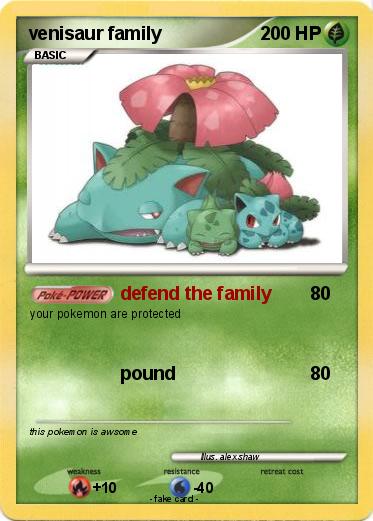 Pokemon venisaur family