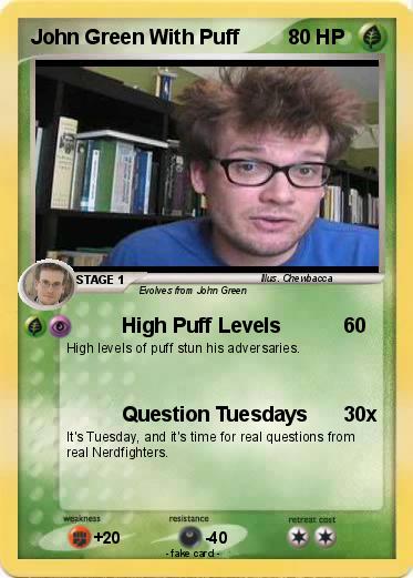 Pokemon John Green With Puff