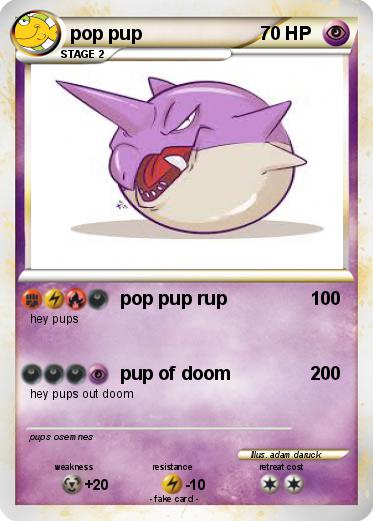 Pokemon pop pup