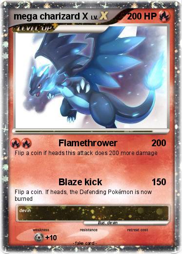 Pokemon mega charizard X