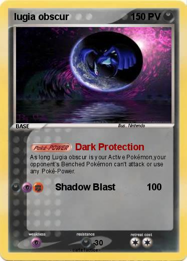 Pokemon lugia obscur