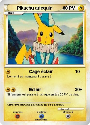 Pokemon Pikachu arlequin