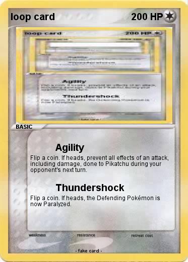 Pokemon loop card