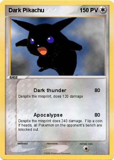 Pokemon Dark Pikachu