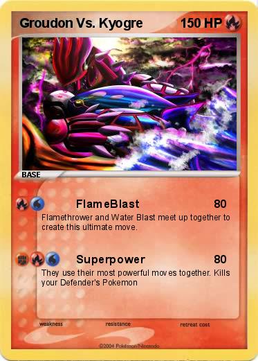 Pokemon Groudon Vs. Kyogre