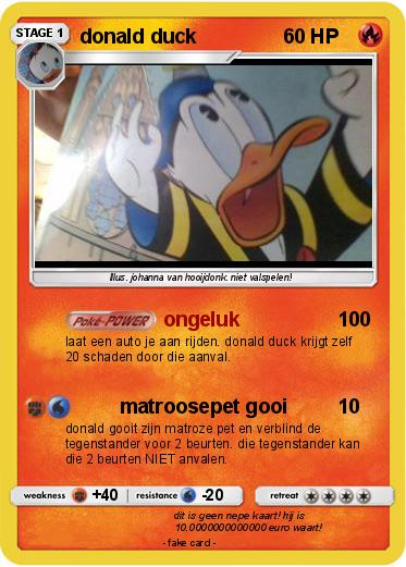 Pokemon donald duck