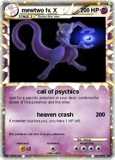 Pokemon mewtwo lv. X