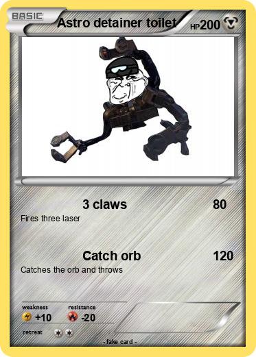 Pokemon Astro detainer toilet