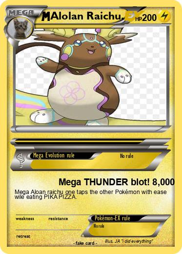 Pokemon Alolan Raichu.