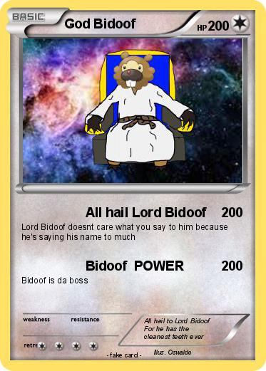 Pokemon God Bidoof