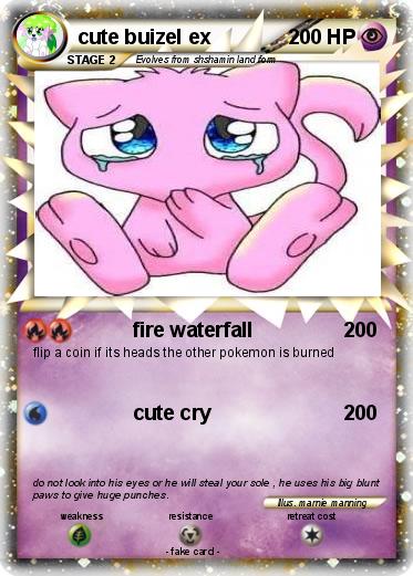 Pokemon cute buizel ex