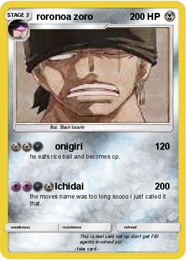 Pokemon roronoa zoro