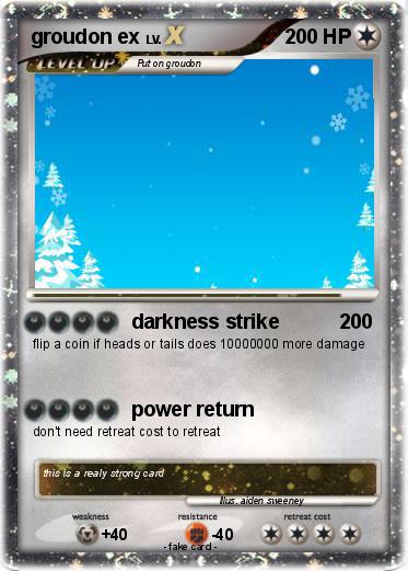 Pokemon groudon ex