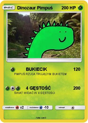Pokemon Dinozaur Pimpuś